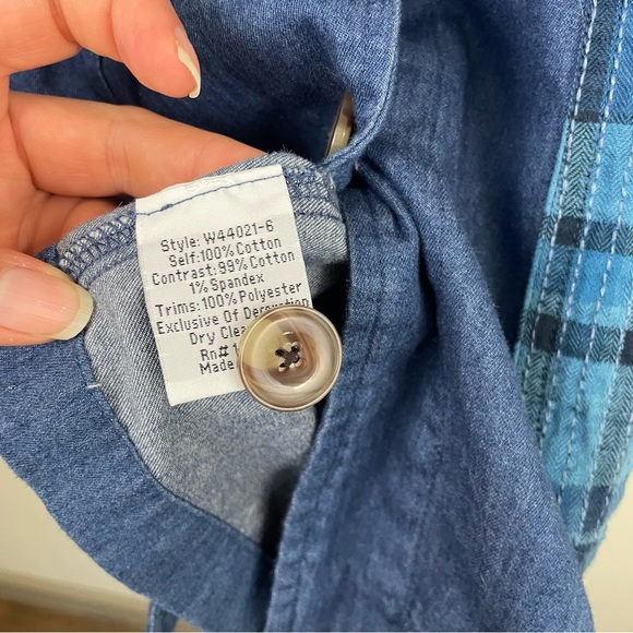 JOHNNY WAS Moonlight Tie Dye Patchwork‎ Boho Utility Jacket Size Large - Picture 9 of 13